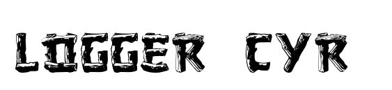 Logger Cyr font, free Logger Cyr font, preview Logger Cyr font