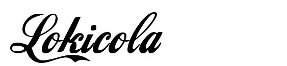 Lokicola font, free Lokicola font, preview Lokicola font
