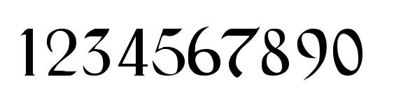 Lombardic Narrow Font, Number Fonts