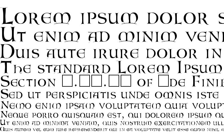 specimens Lombardic font, sample Lombardic font, an example of writing Lombardic font, review Lombardic font, preview Lombardic font, Lombardic font