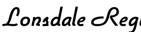 Lonsdale Regular font, free Lonsdale Regular font, preview Lonsdale Regular font