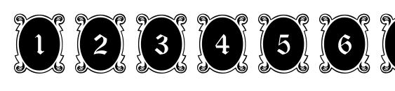 Looking Glass Font, Number Fonts