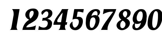 LookingGlass Italic Font, Number Fonts