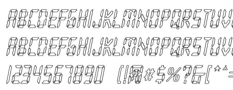 глифы шрифта Loopy italic, символы шрифта Loopy italic, символьная карта шрифта Loopy italic, предварительный просмотр шрифта Loopy italic, алфавит шрифта Loopy italic, шрифт Loopy italic