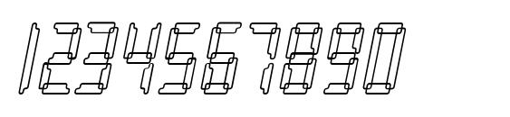 Loopy italic Font, Number Fonts