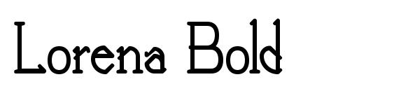 шрифт Lorena Bold, бесплатный шрифт Lorena Bold, предварительный просмотр шрифта Lorena Bold