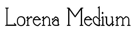 Lorena Medium font, free Lorena Medium font, preview Lorena Medium font