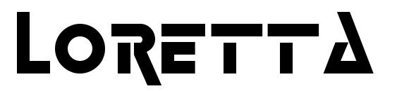 LORETTA Regular font, free LORETTA Regular font, preview LORETTA Regular font