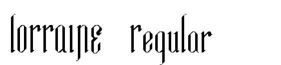 LORRAINE Regular font, free LORRAINE Regular font, preview LORRAINE Regular font