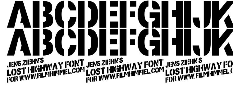 glyphs Lost Highway font, сharacters Lost Highway font, symbols Lost Highway font, character map Lost Highway font, preview Lost Highway font, abc Lost Highway font, Lost Highway font
