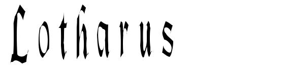 Lotharus font, free Lotharus font, preview Lotharus font
