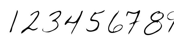 Loublue Regular Font, Number Fonts