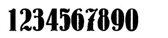 LouisCond Bold DB Font, Number Fonts