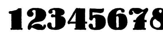 LouisHeavy Regular DB Font, Number Fonts