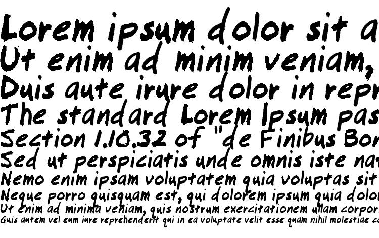 specimens Lousy font, sample Lousy font, an example of writing Lousy font, review Lousy font, preview Lousy font, Lousy font