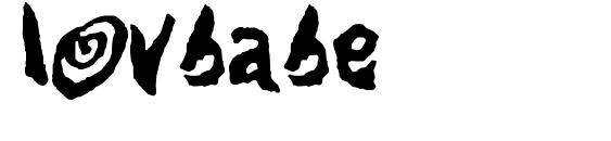шрифт Lovbabe, бесплатный шрифт Lovbabe, предварительный просмотр шрифта Lovbabe