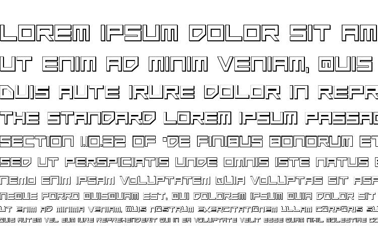 specimens Low Gun Screen Bold 3D font, sample Low Gun Screen Bold 3D font, an example of writing Low Gun Screen Bold 3D font, review Low Gun Screen Bold 3D font, preview Low Gun Screen Bold 3D font, Low Gun Screen Bold 3D font