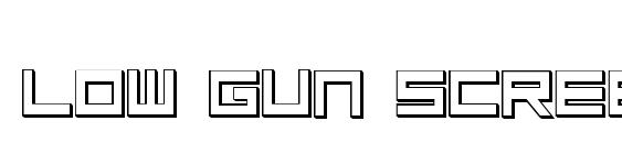 Low Gun Screen Bold 3D font, free Low Gun Screen Bold 3D font, preview Low Gun Screen Bold 3D font