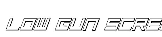 Low Gun Screen Bold Italic 3D font, free Low Gun Screen Bold Italic 3D font, preview Low Gun Screen Bold Italic 3D font