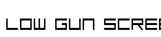 Low Gun Screen font, free Low Gun Screen font, preview Low Gun Screen font