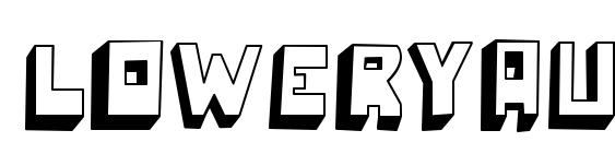 Loweryauto Font