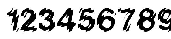 LowWe Regular Font, Number Fonts