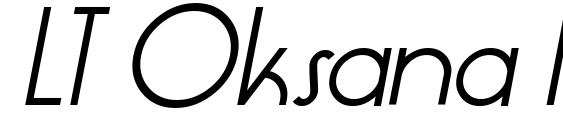 шрифт LT Oksana Italic, бесплатный шрифт LT Oksana Italic, предварительный просмотр шрифта LT Oksana Italic