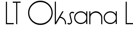 LT Oksana Light font, free LT Oksana Light font, preview LT Oksana Light font