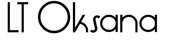 шрифт LT Oksana, бесплатный шрифт LT Oksana, предварительный просмотр шрифта LT Oksana