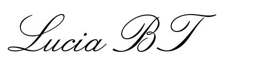 Lucia BT font, free Lucia BT font, preview Lucia BT font