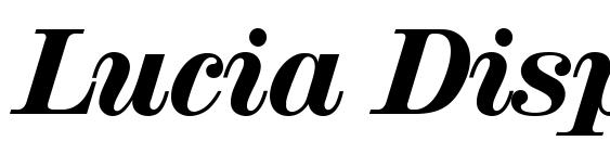 Шрифт Lucia Display SSi Italic