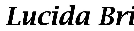 Lucida Bright Demibold Italic Font