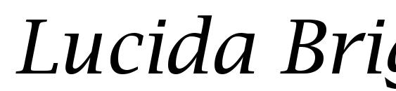 Шрифт Lucida Bright Italic