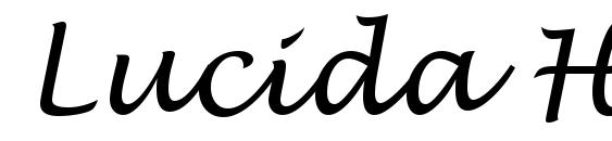Lucida Handwriting Italic Font