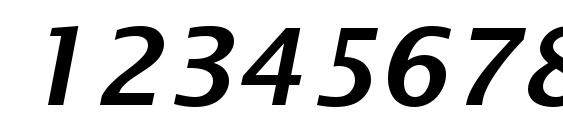 Lucida Sans Demibold Italic Font, Number Fonts