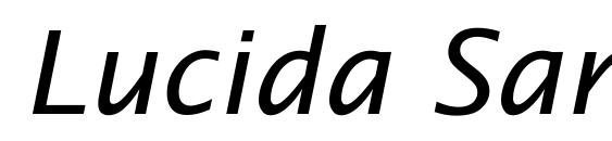 шрифт Lucida Sans Ita, бесплатный шрифт Lucida Sans Ita, предварительный просмотр шрифта Lucida Sans Ita