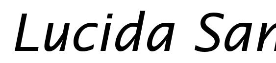 Шрифт Lucida Sans Italic