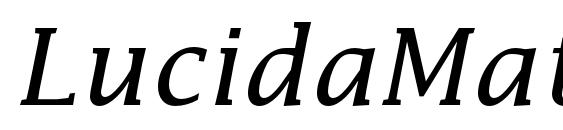 LucidaMathStd Italic Font