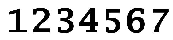 LucidaTypewriterStd Bold Font, Number Fonts