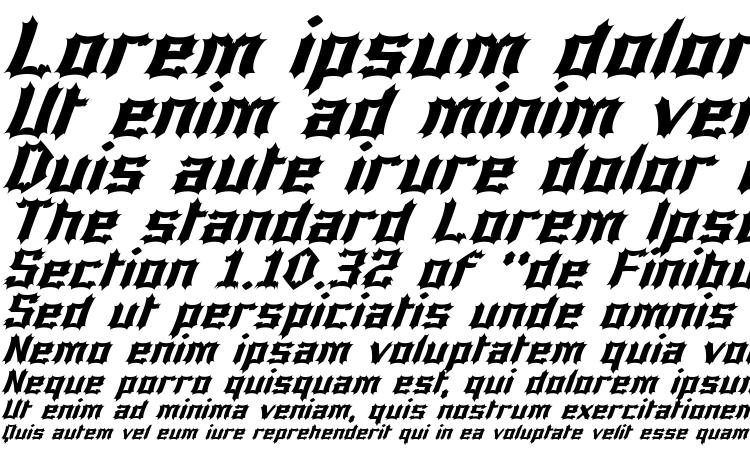 specimens Luciferius Italic font, sample Luciferius Italic font, an example of writing Luciferius Italic font, review Luciferius Italic font, preview Luciferius Italic font, Luciferius Italic font