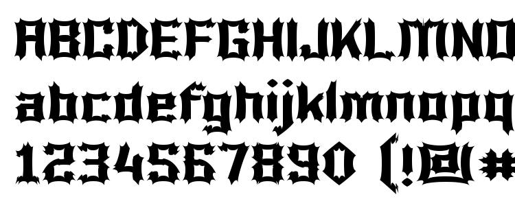 glyphs Luciferius font, сharacters Luciferius font, symbols Luciferius font, character map Luciferius font, preview Luciferius font, abc Luciferius font, Luciferius font