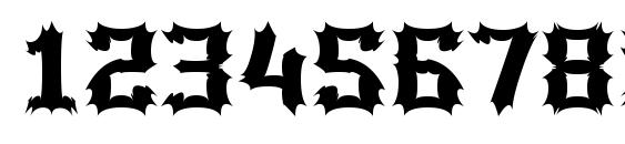 Luciferius Font, Number Fonts