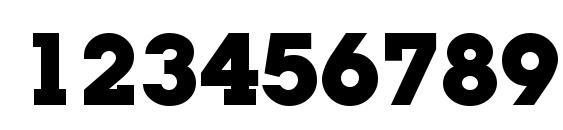 LugaAd Bold Font, Number Fonts