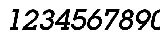 LugaAd Oblique Font, Number Fonts