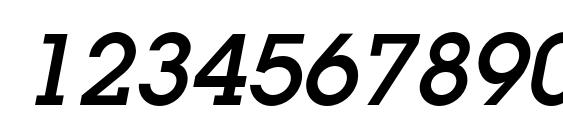 Lugaadc italic Font, Number Fonts