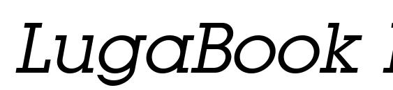 LugaBook Book Oblique font, free LugaBook Book Oblique font, preview LugaBook Book Oblique font