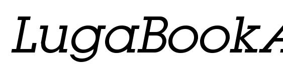 LugaBookAd Book Oblique Font