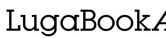 шрифт LugaBookAd Book, бесплатный шрифт LugaBookAd Book, предварительный просмотр шрифта LugaBookAd Book