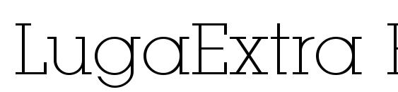LugaExtra ExtraLight Font