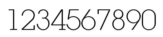 LugaExtraAd ExtraLight Font, Number Fonts